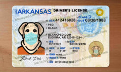 blank arkansas drivers license template