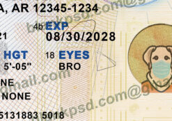 arkansas id template