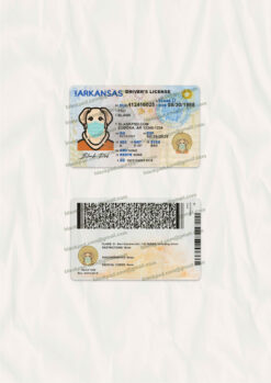 arkansas drivers license template