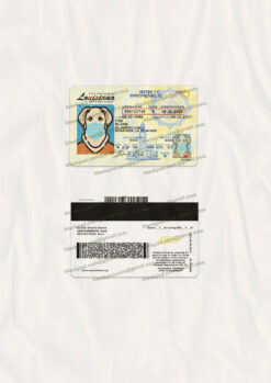 blank louisiana drivers license template