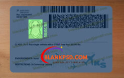 Kansas Drivers License Template New V2 1200 DPI 11 ks drivers license back