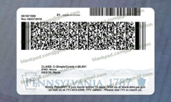 Pennsylvania Drivers License Psd New V2 6 pennsylvania driver license back