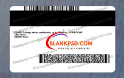 Minnesota Drivers License Template New V2 1200 DPI 9 back of minnesota drivers license