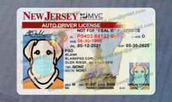 blank new jersey drivers license template