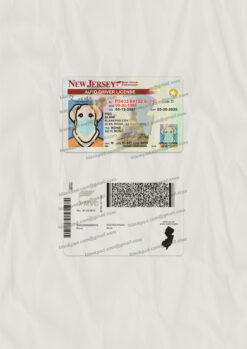 fake nj drivers license template