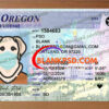 oregon drivers license template