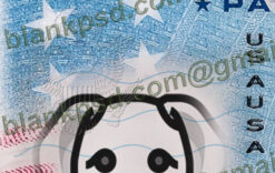 passport card template