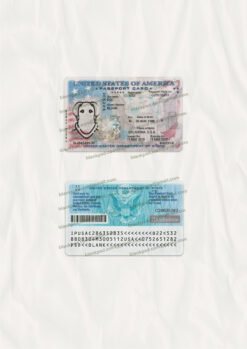 us passport id card psd template