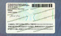 belgium id card back
