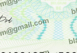 id card belgian template