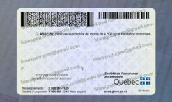 quebec drivers license back