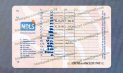 ireland drivers license back