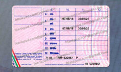 Italy Drivers License Template New V2 6 italy drivers license template back