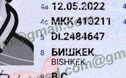 kyrgyzstan driver license psd