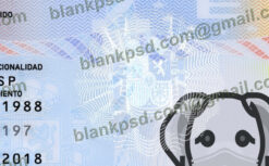 blank identity card spain