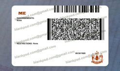 maine drivers license back