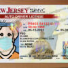 nj drivers license template