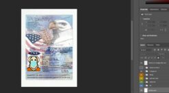 editable usa passport template