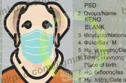 greek passport template