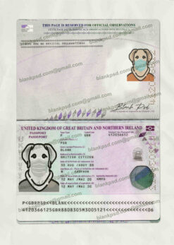 united kingdom passport psd