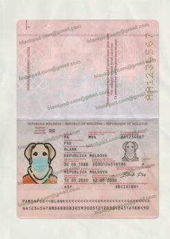 fake moldovan passport psd