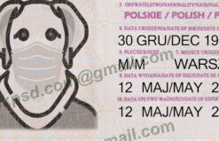 polish passport template