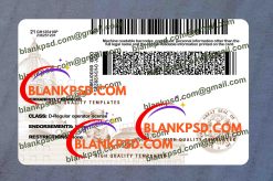 Idaho Driver License Template New V3 2400 DPI 9 back of idaho driver license