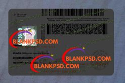 Idaho Driver License Template New V3 2400 DPI 10 back of id drivers license