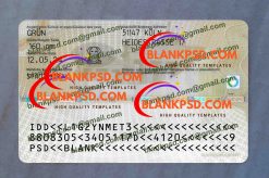 Germany ID Card Back Side