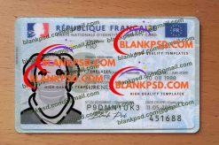 France ID Card Template