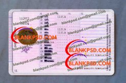 france driver license psd template